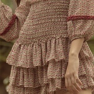 Misa Los Angeles Carli smocked skirt